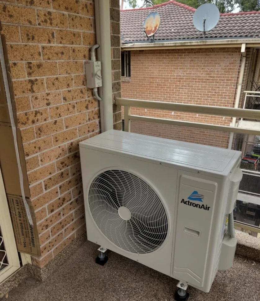 ActronAir balcony installation in Residential Sydney