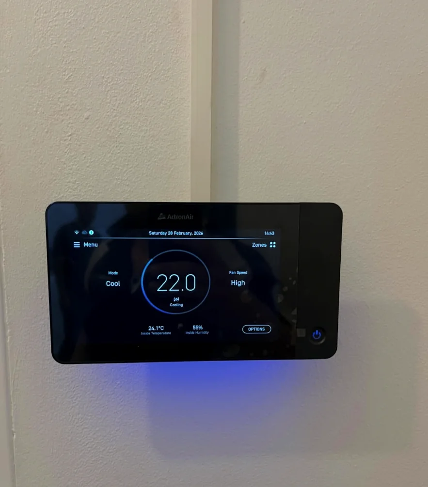 ActronAir NEO controller WiFi build in Residential Sydney